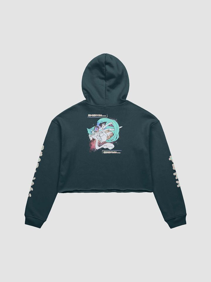 [S Uchu Gang Crop Hoodie] Yameian V.Aceso Coral Text (S-2XL) product image (2)