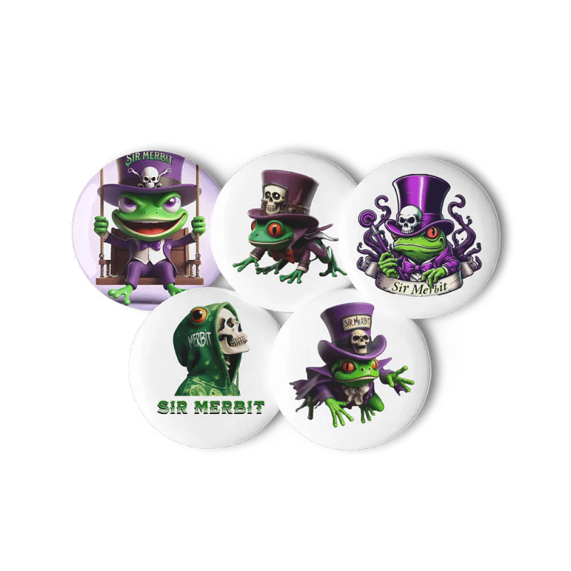 Merbit Set of 5 Pin Buttons