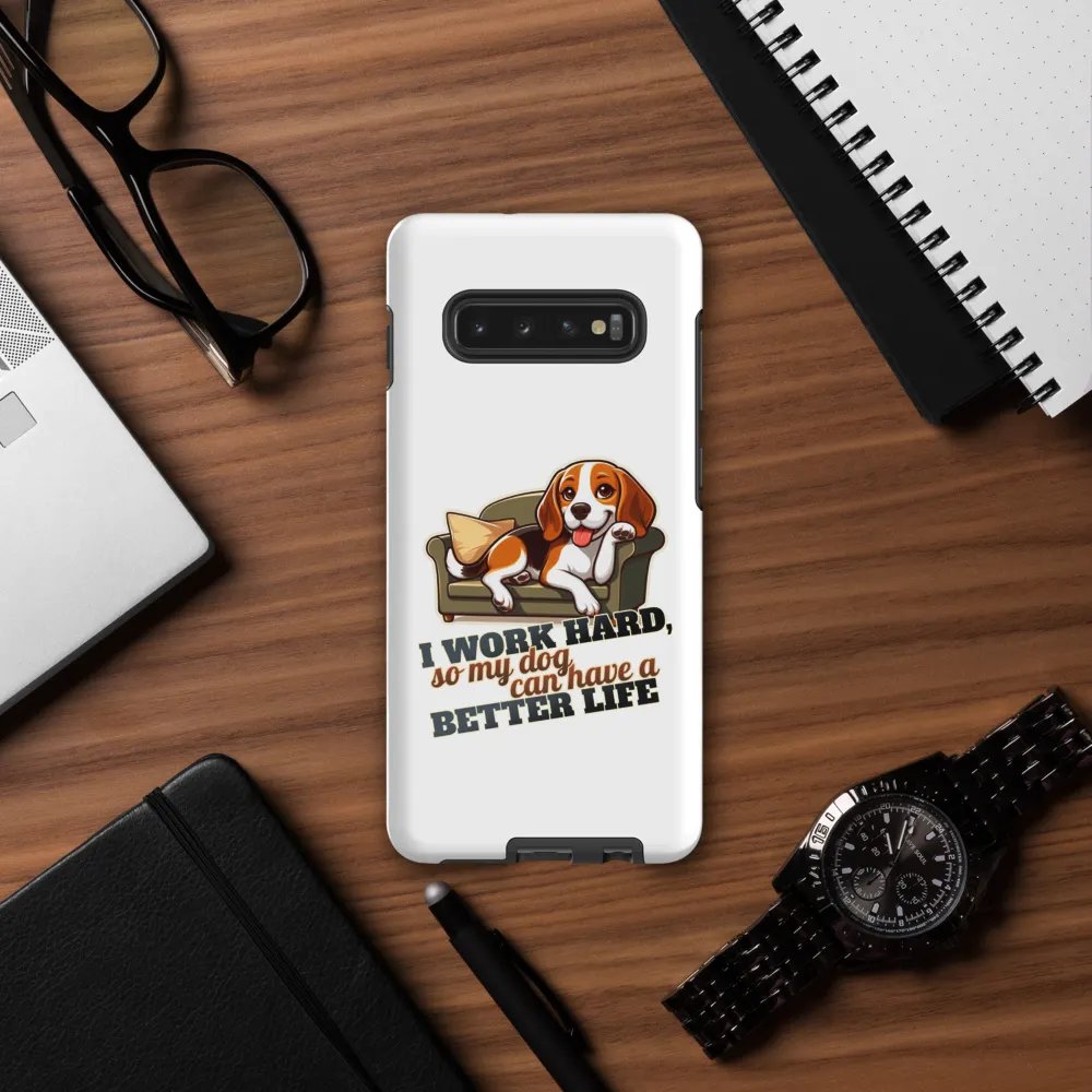 Work Hard - Beagle Sofa Tough Case for Samsung® product image (57)
