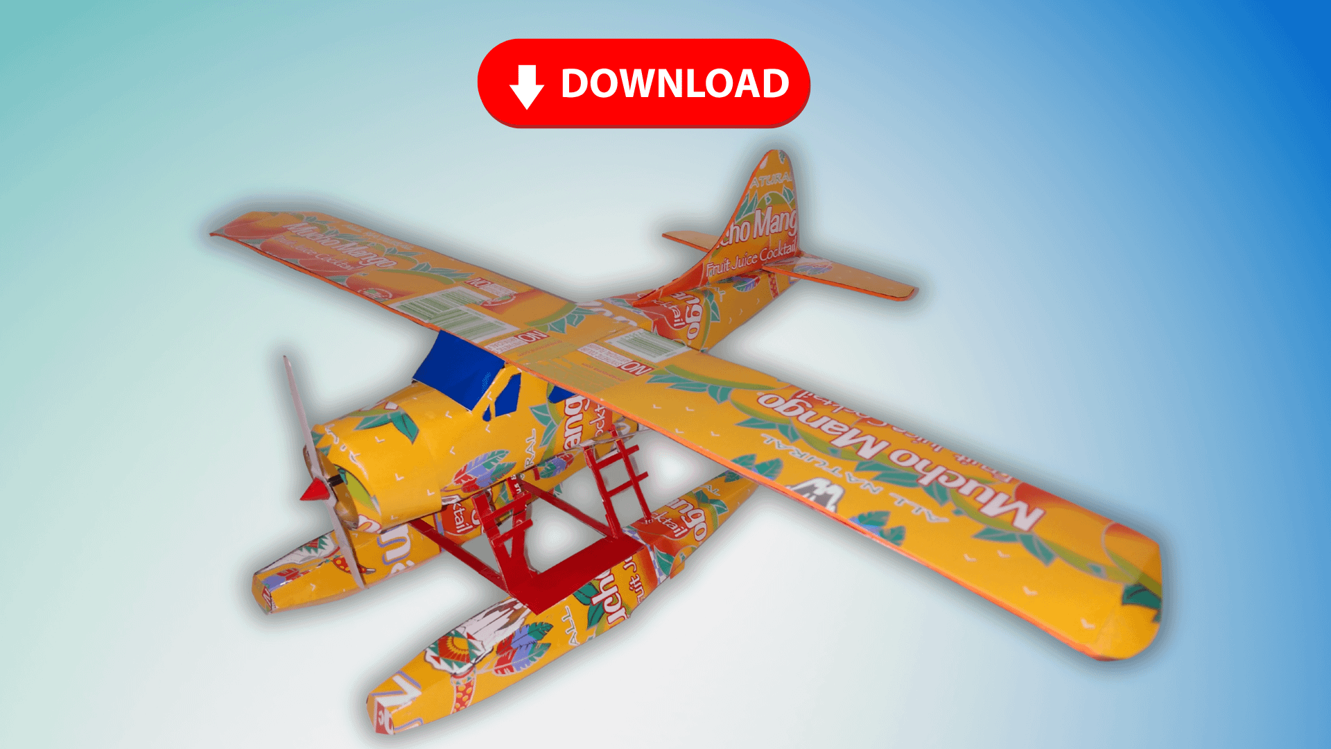 Soda Can Airplane DHC-2 Beaver Float Plane DIGITAL Plans product image (1)