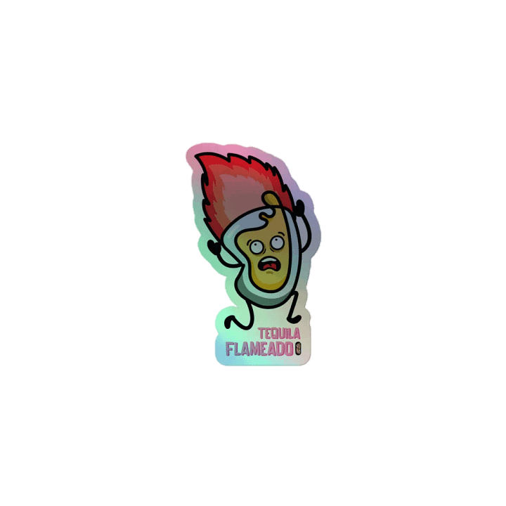 Tequila Flameado - Sticker (Holographic Kiss Cut) product image (1)