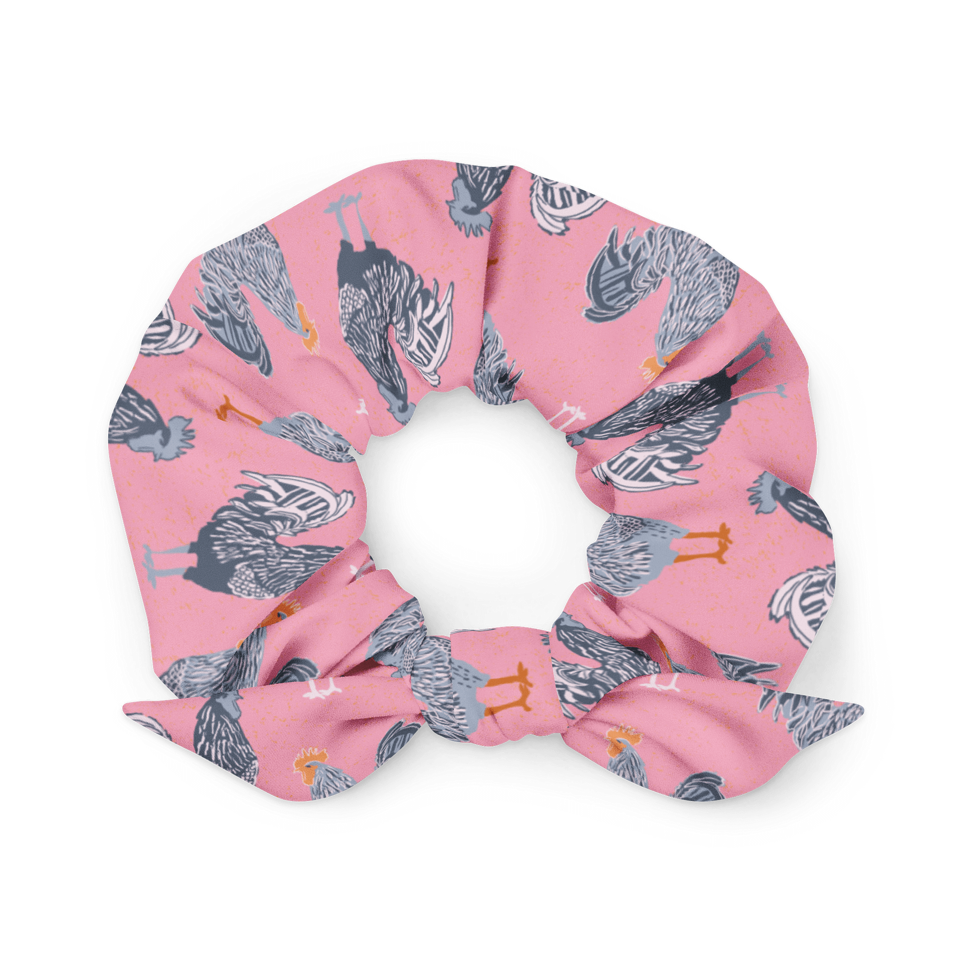 Pink Rooster Rendezvous All-Over Print Scrunchie product image (1)