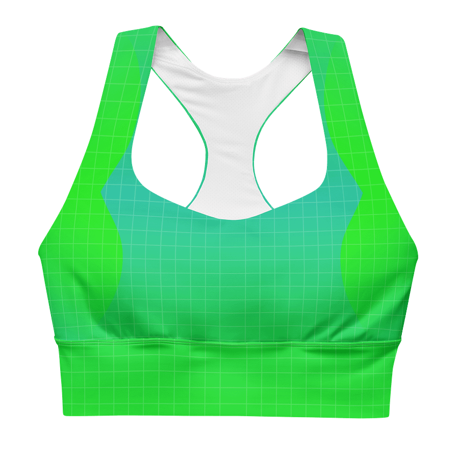 70s Neon Grid Sports Bra product image (1)