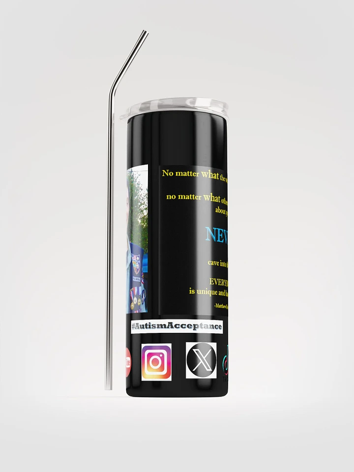 Stainless Steel Tumbler with Quote 5 product image (2)