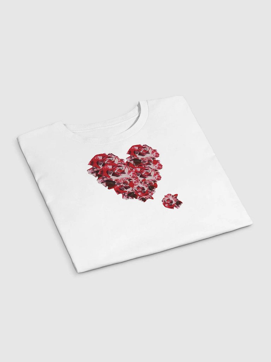 Abstract Red Roses Heart Women's Crop Top product image (61)