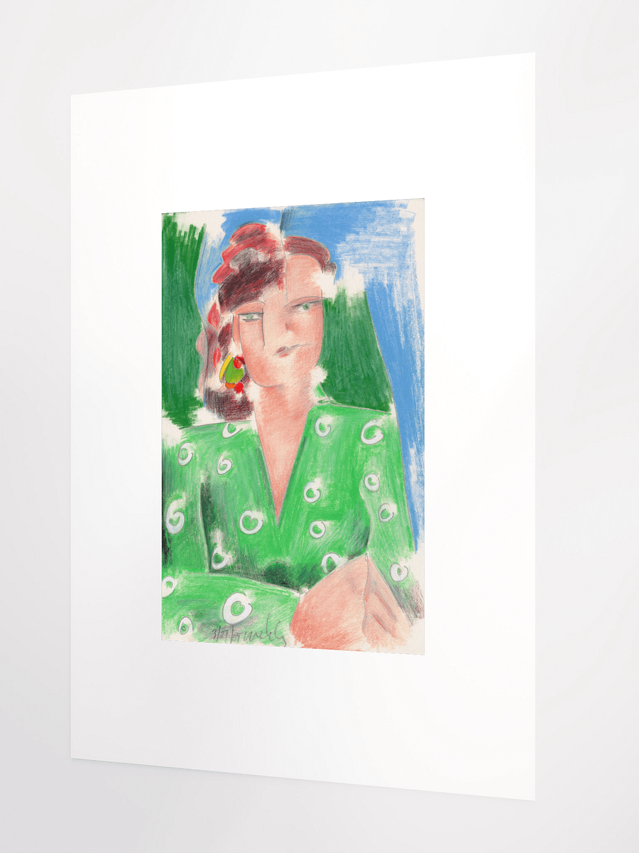 Woman in Green Shirt 03.27.85 print product image (3)