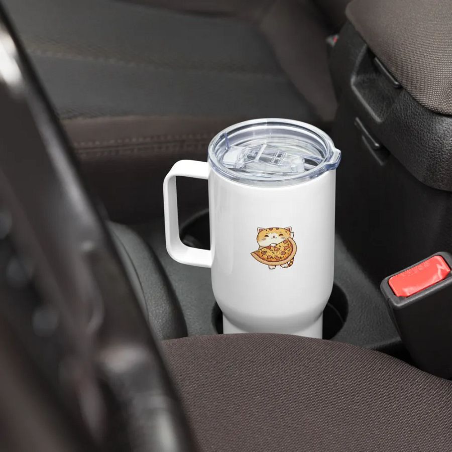 Purr-fect Pizza Pals Travel Mug product image (8)