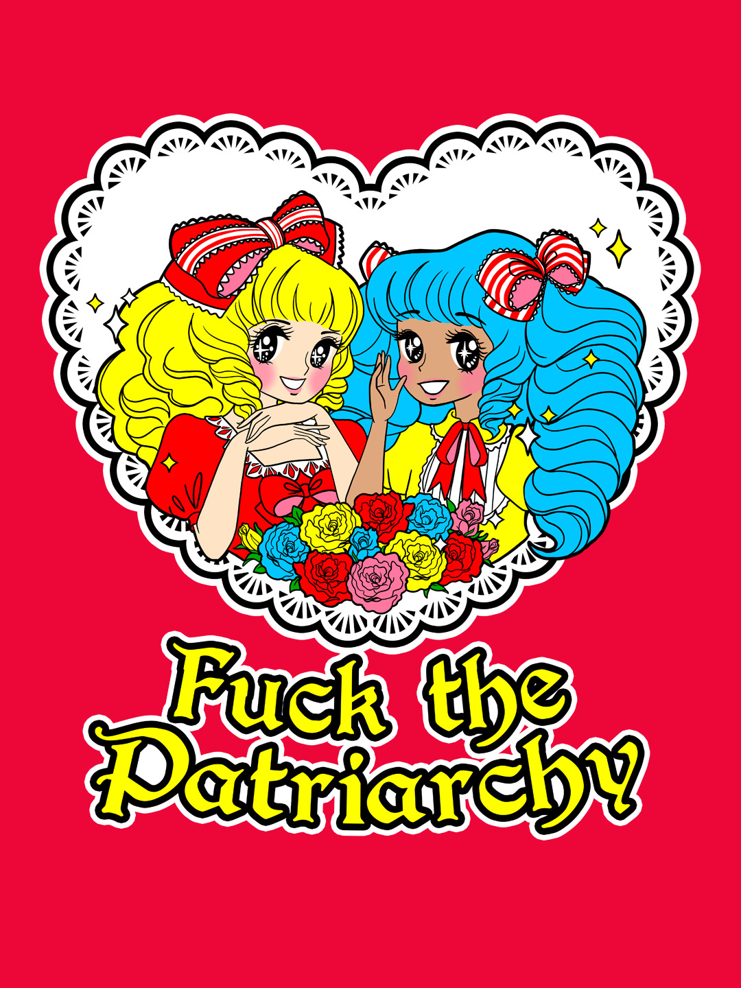 𝑬𝑼⧸𝑼𝑲 Fuck the Patriarchy (Vintage Otome) organic cotton t-shirt product image (2)