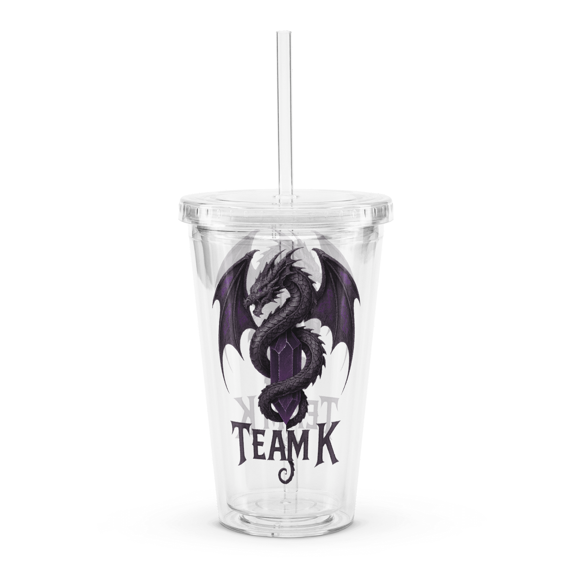 Team K V-4 Clear Plastic Tumbler product image (2)