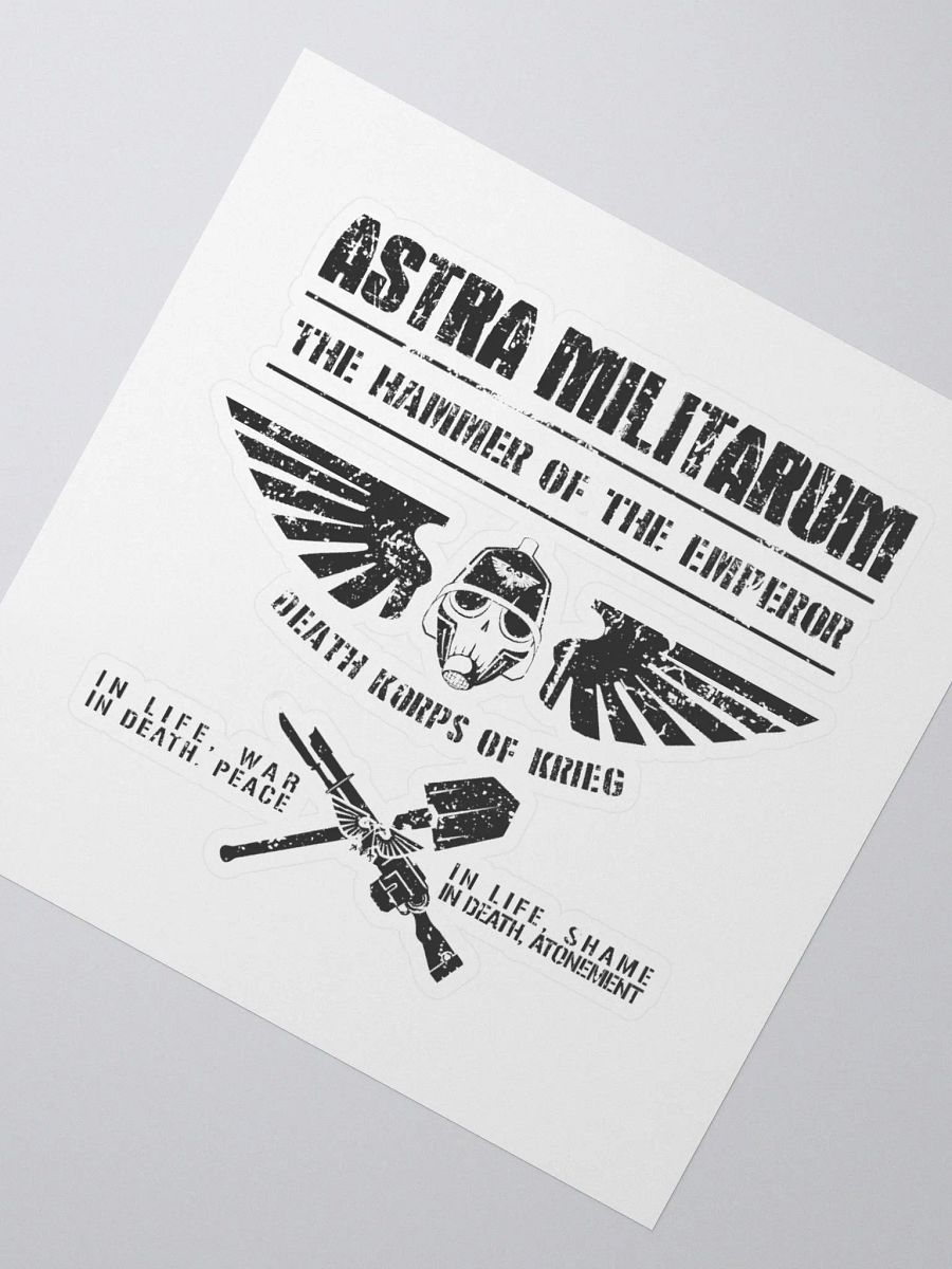 Death Korps of Krieg Warhammer 40k Sticker | Retro Military Design product image (4)