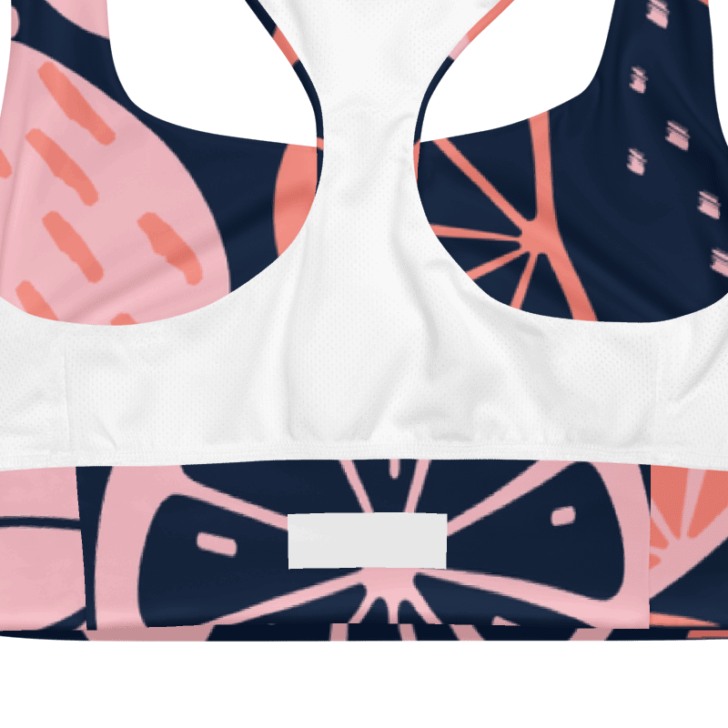 Pink Citrus Slice All-Over Sports Bra product image (5)