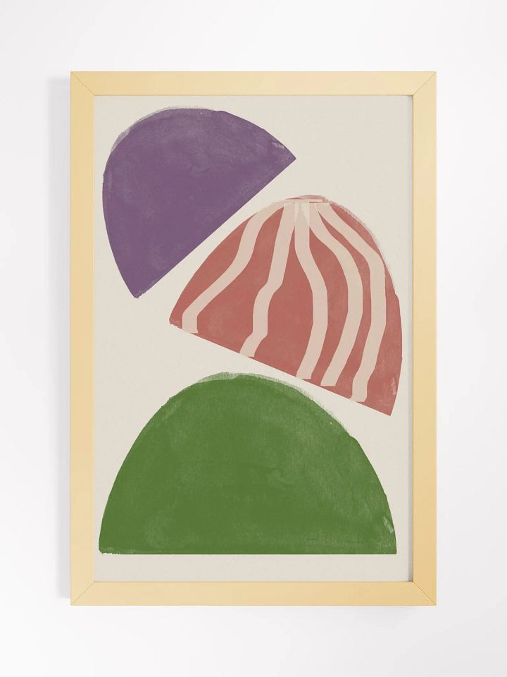 Ethereal Wood Stack Poster | Tranquil Nature-Inspired Art | Modern Minimalist Design with Organic Elements product image (11)
