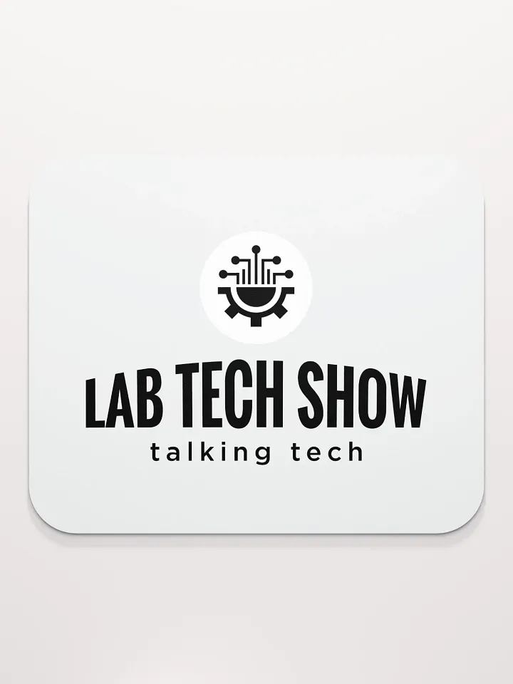 Lab Tech Show Mouse Pad Black & White product image (2)