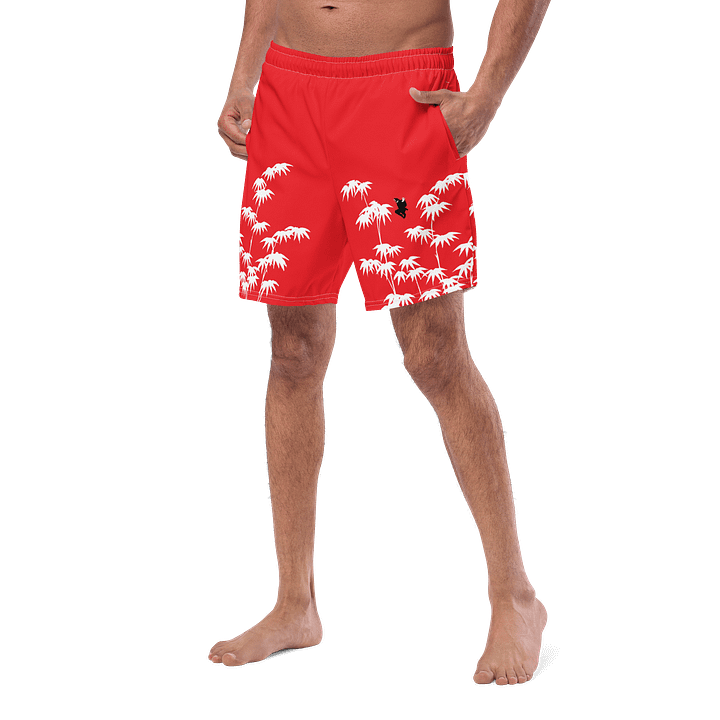 Blood Red Bamboo Ninja Swim Trunks product image (2)