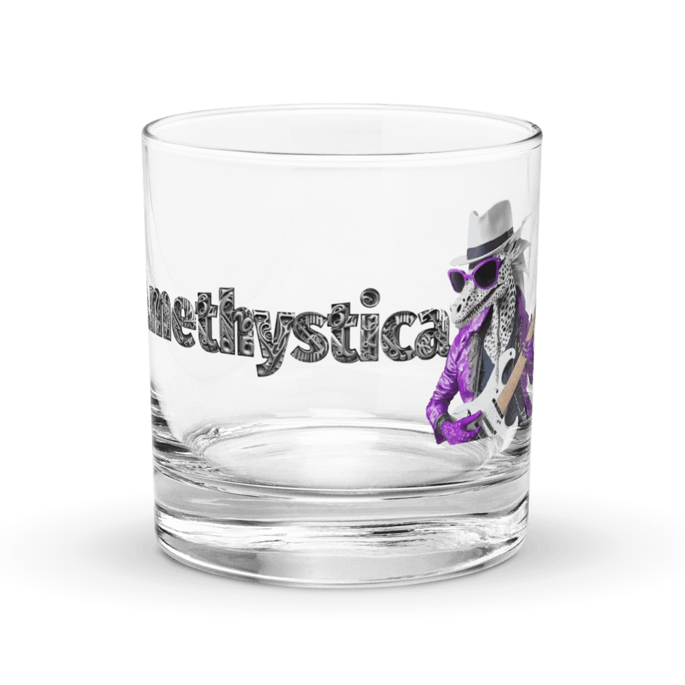 Rocks glass: Rock On Dragon with Guitar product image (1)