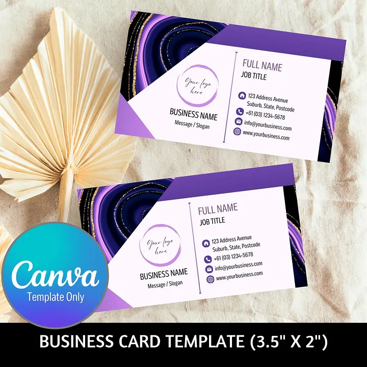 Amethyst - Business Card Template product image (1)