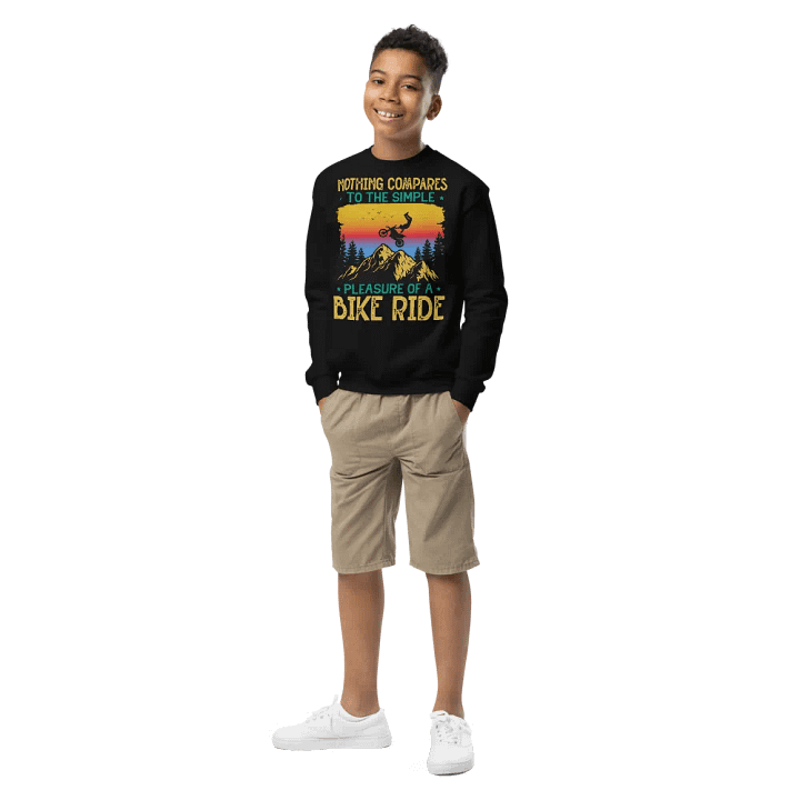 Simple Pleasure of a Bike Ride - Mountain Biking Unisex Youth Sweatshirt product image (1)