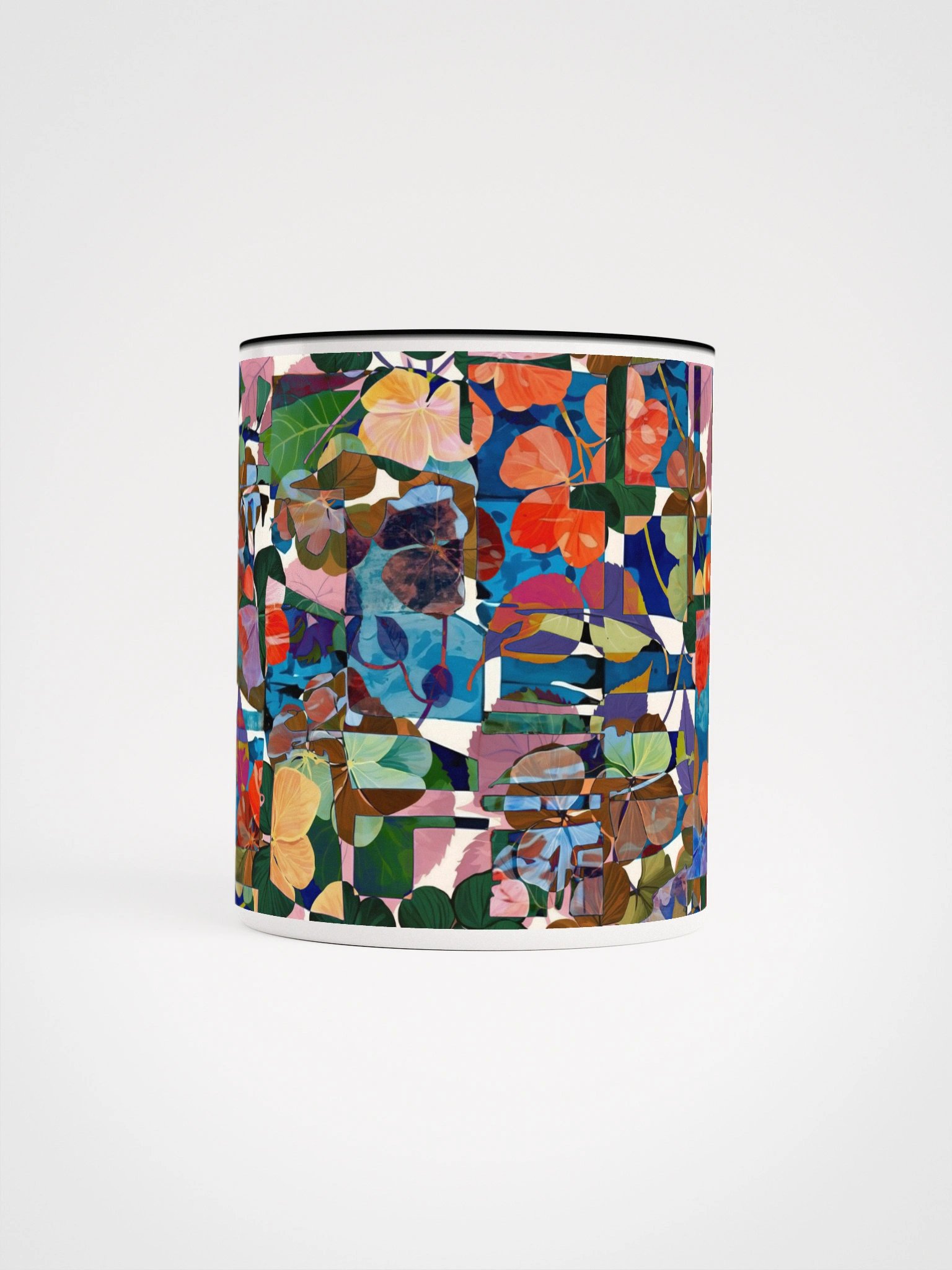 Vibrant Leaf Collage Ceramic Mug product image (62)