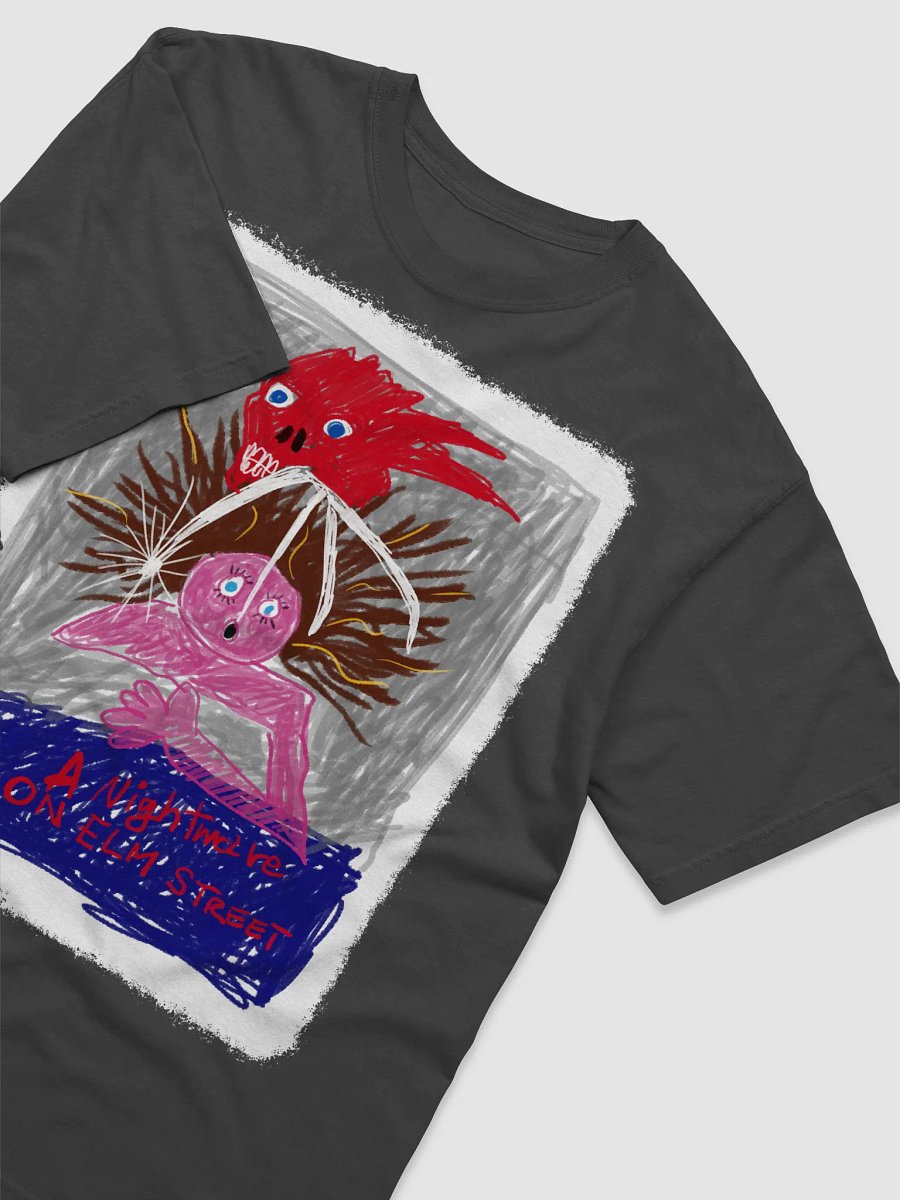 🛌 “A Nightmare on Elm Street” – Dreams Intruder Horror Crayon Unisex Tee 😱🛌 product image (5)