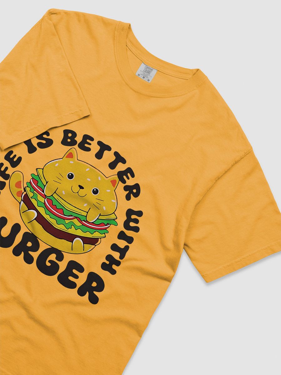 Happy Burger Cat T-Shirt product image (12)