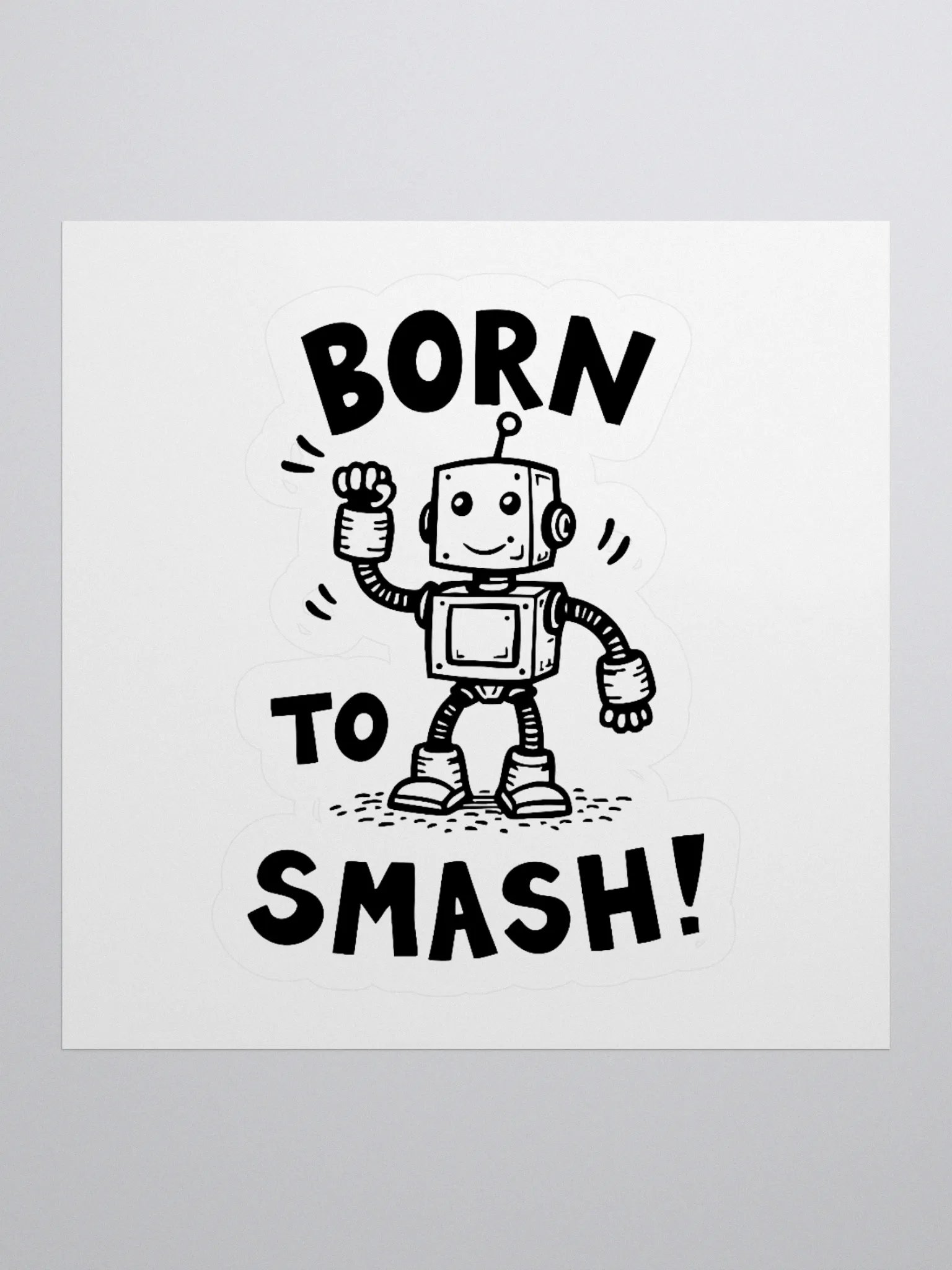 Born To Smash Kiss Cut Stickers product image (3)