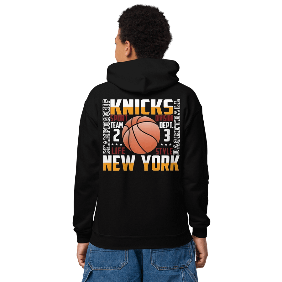 Kids Youth Heavy Blend Hoodie Knicks Slogan product image (1)
