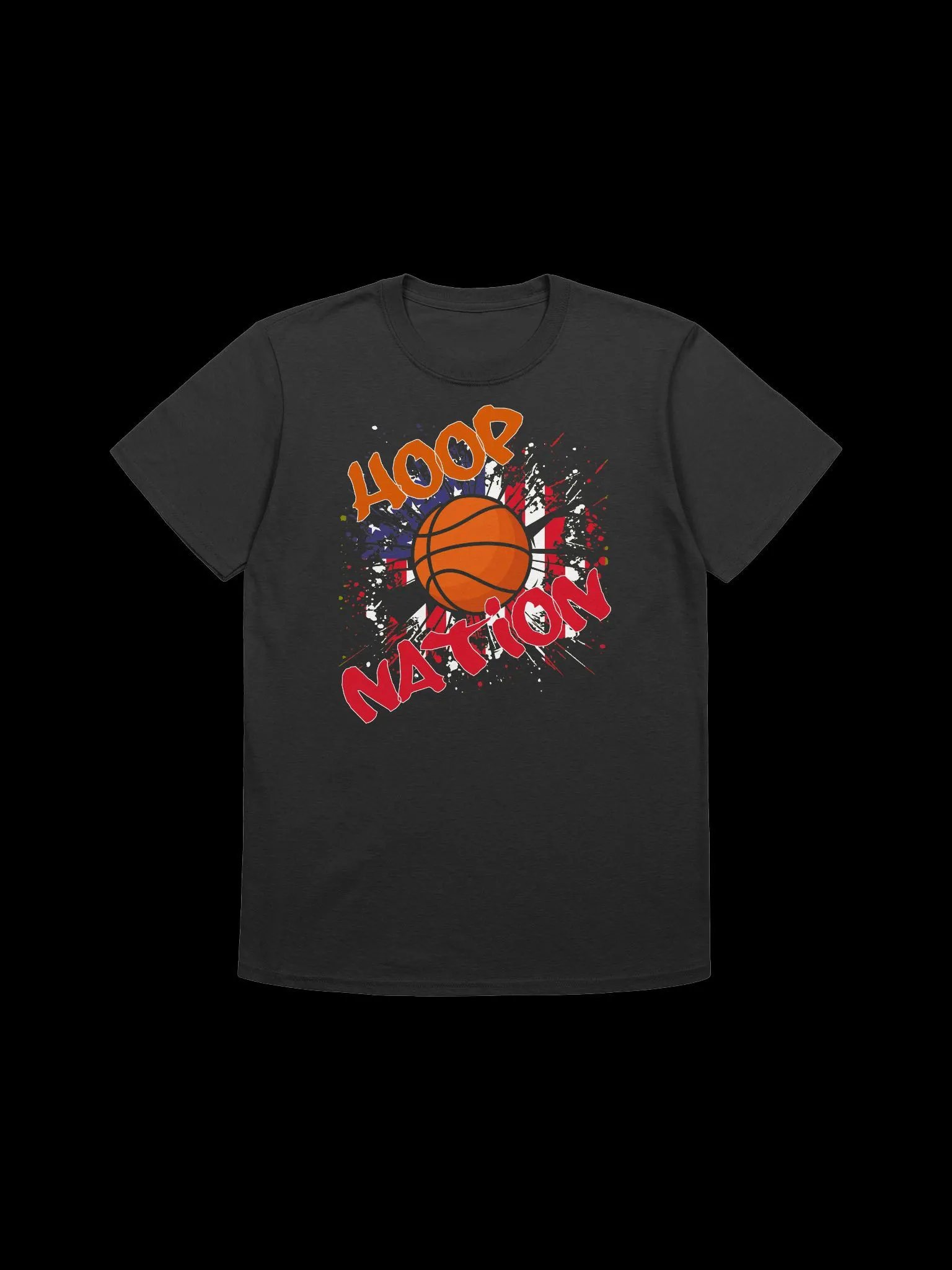 Hoop Nation-Basketball and American Pride T-Shirt product image (2)