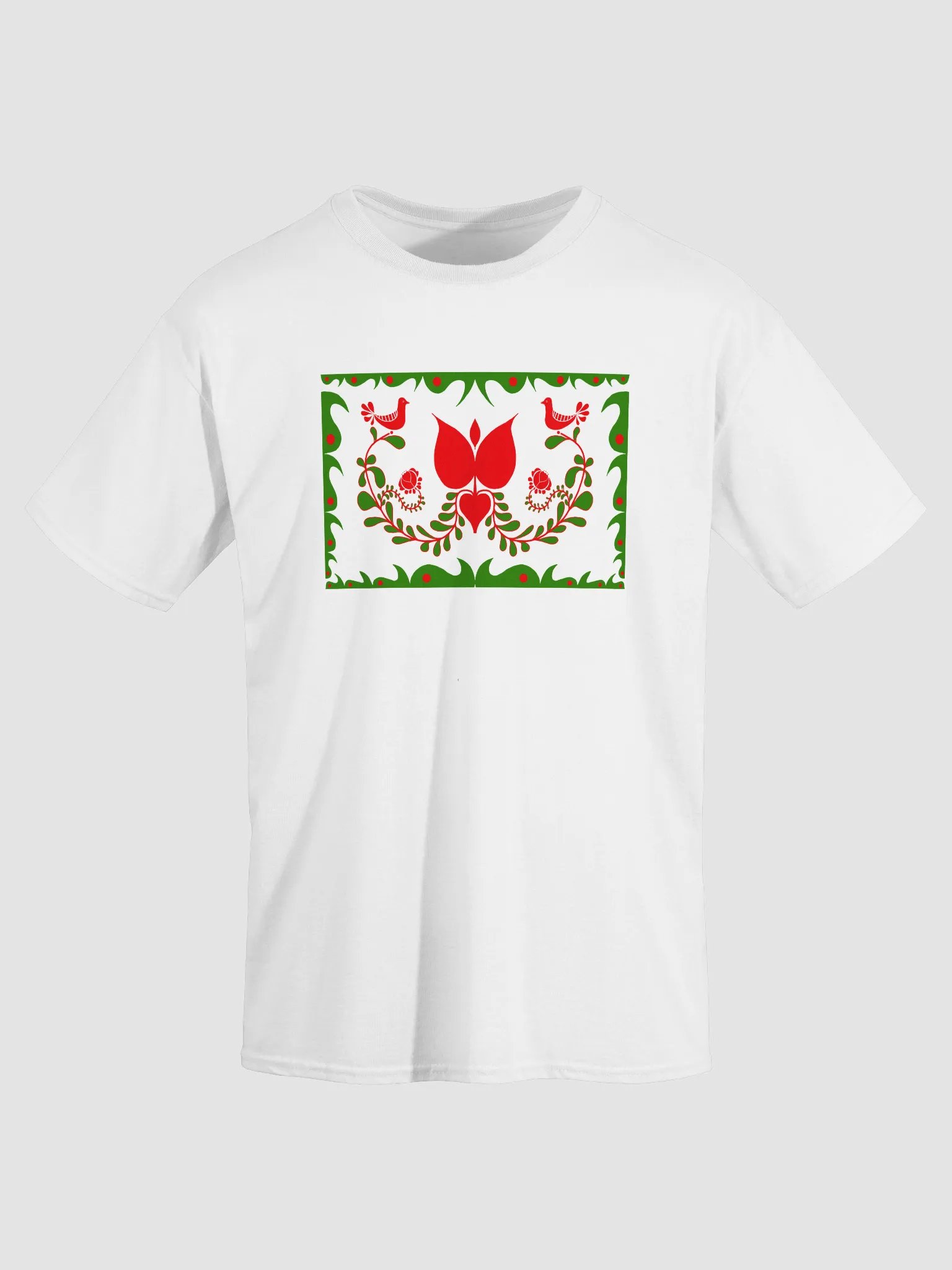 Traditional Hungarian Folk Art Floral T-Shirt product image (3)