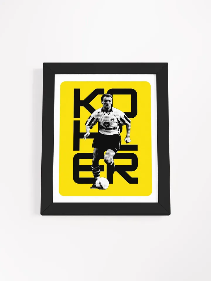 Jürgen Kohler BW Borussia Dortmund Name Art Framed Print product image (2)