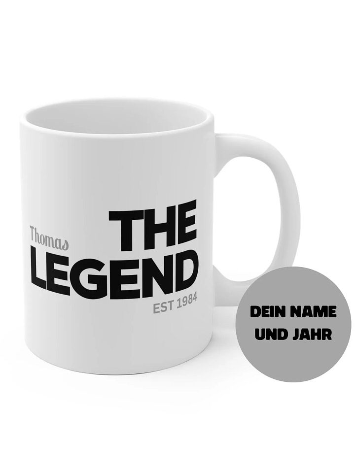 Personalisierte Kaffeetasse mit individuellem Namen und Jahr | The Legend| individuelles Geburtstag Geschenk Vater | Mutter | Kollege product image (1)