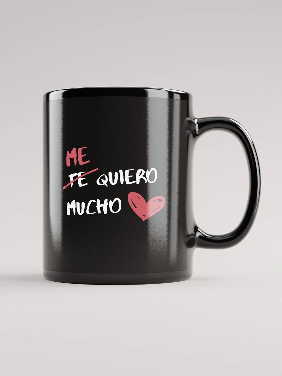 ME QUIERO MUCHO Black Glossy Mug product image (2)