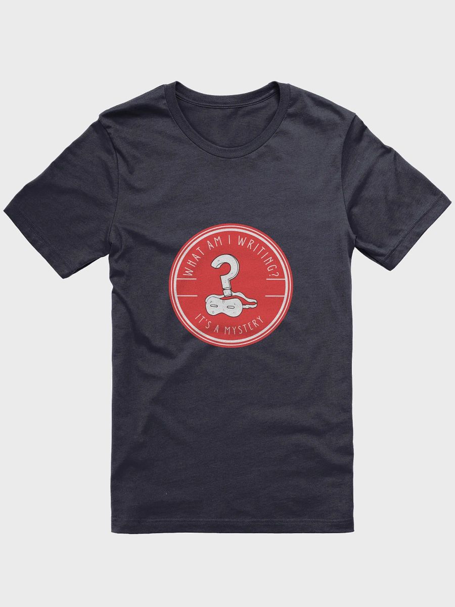 What am I Writing? It's a Mystery Navy T-shirt product image (1)