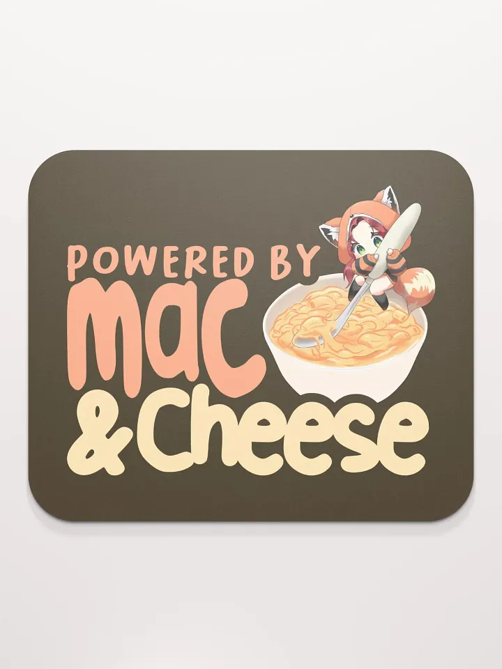 Powered by Mac & Cheese Mousepad product image (2)