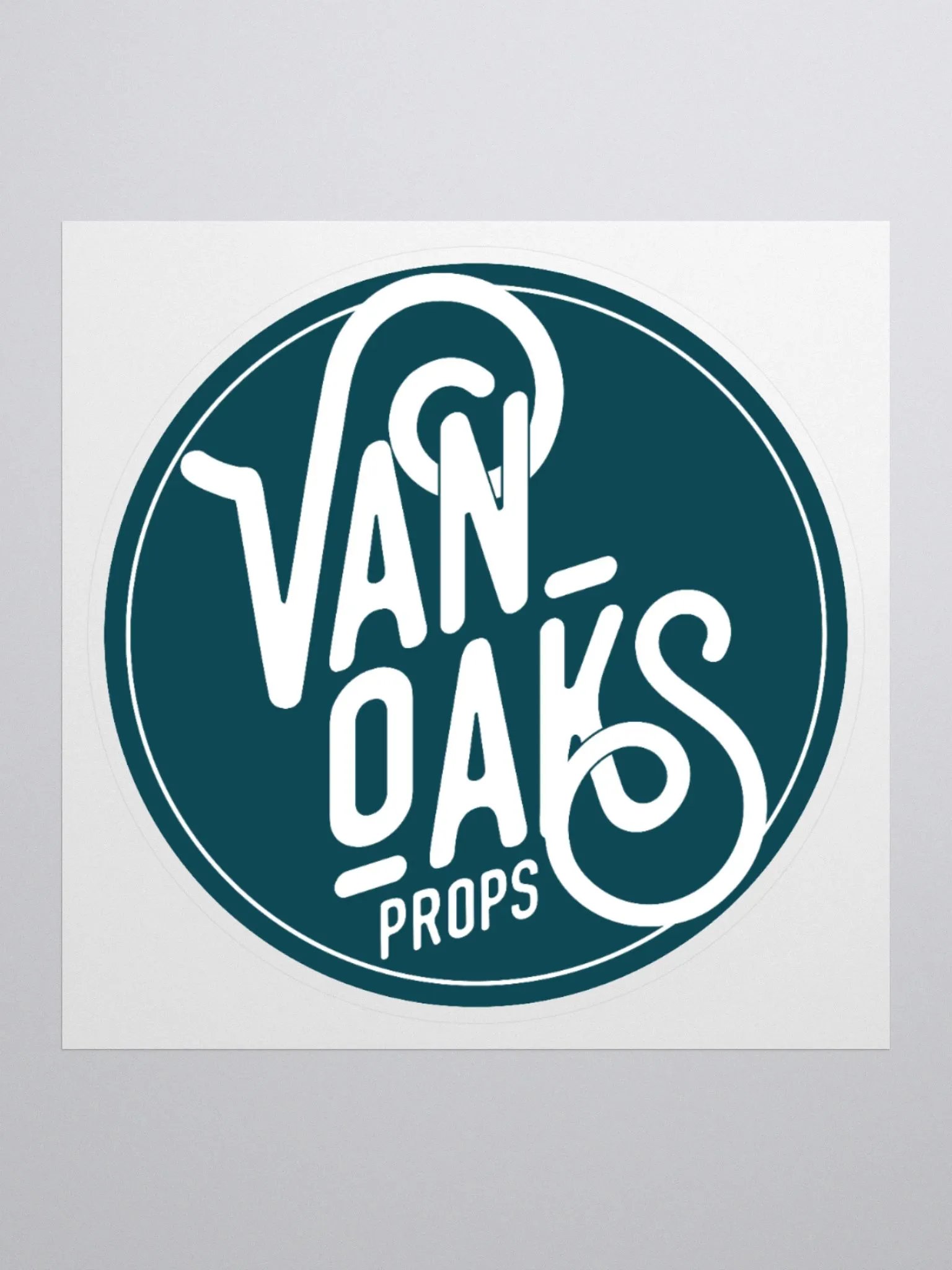 VanOaks Props Classic Logo Decal - Teal product image (2)