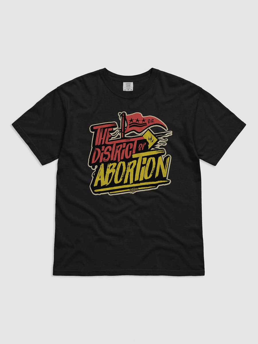The District of Abortion Red and Yellow Black Shirt product image (1)
