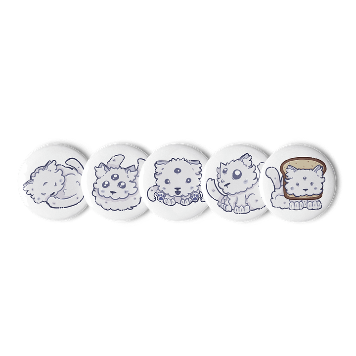 Noodle Button Pins (2.25") product image (2)