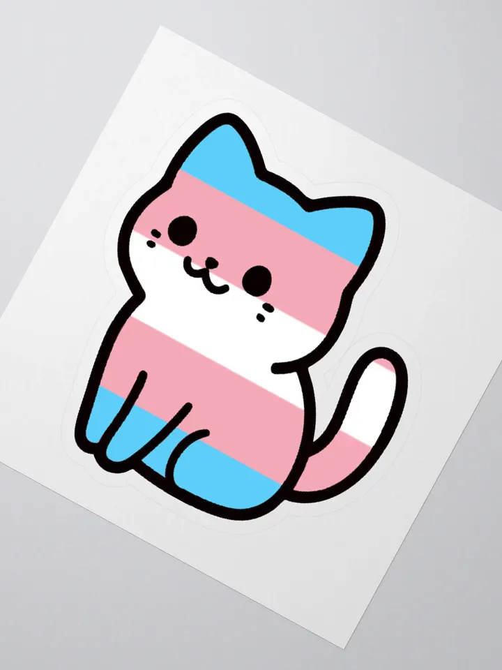 Transgender Pride Kitty Sticker product image (2)