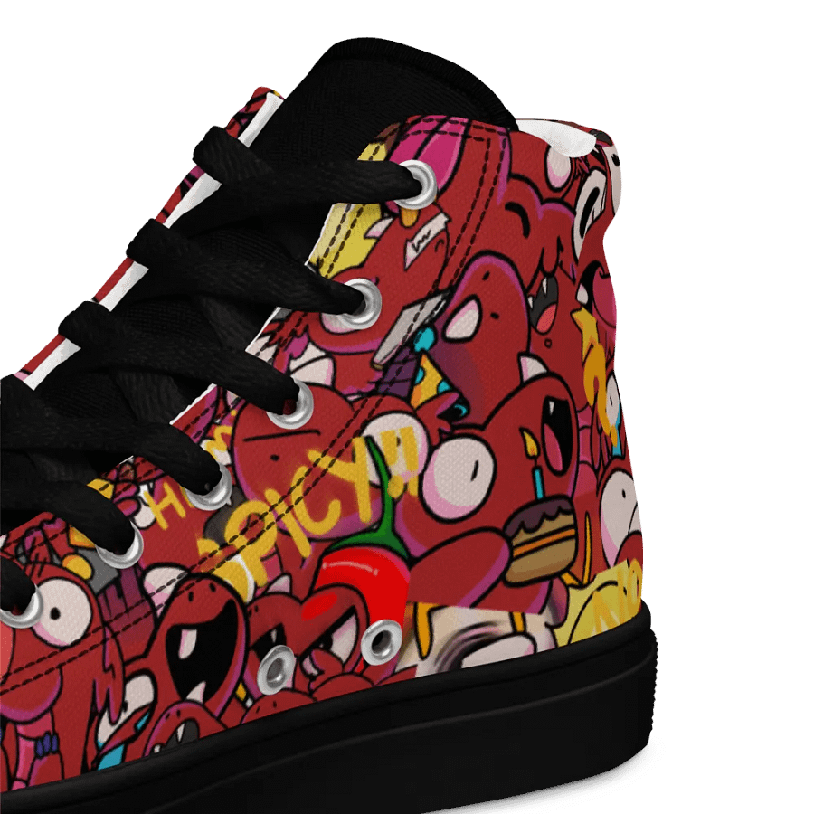 Chaos Draco Black Tongue High Top Canvas Shoes product image (7)