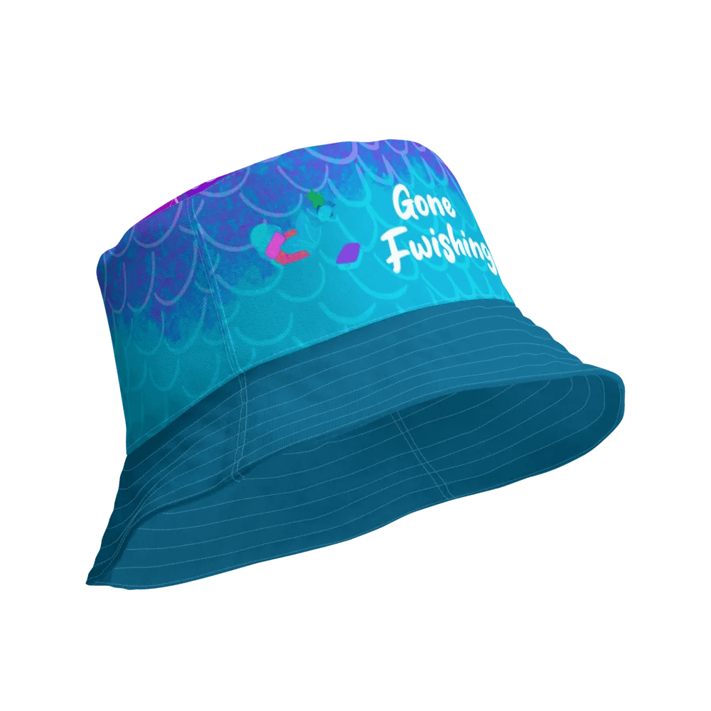 Gone Fwishing - white All over print bucket hat product image (4)