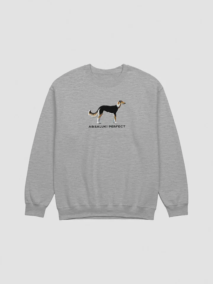Absaluki Perfect Sweatshirt (Embroidered) of a Saluki(Black & Tan) product image (10)