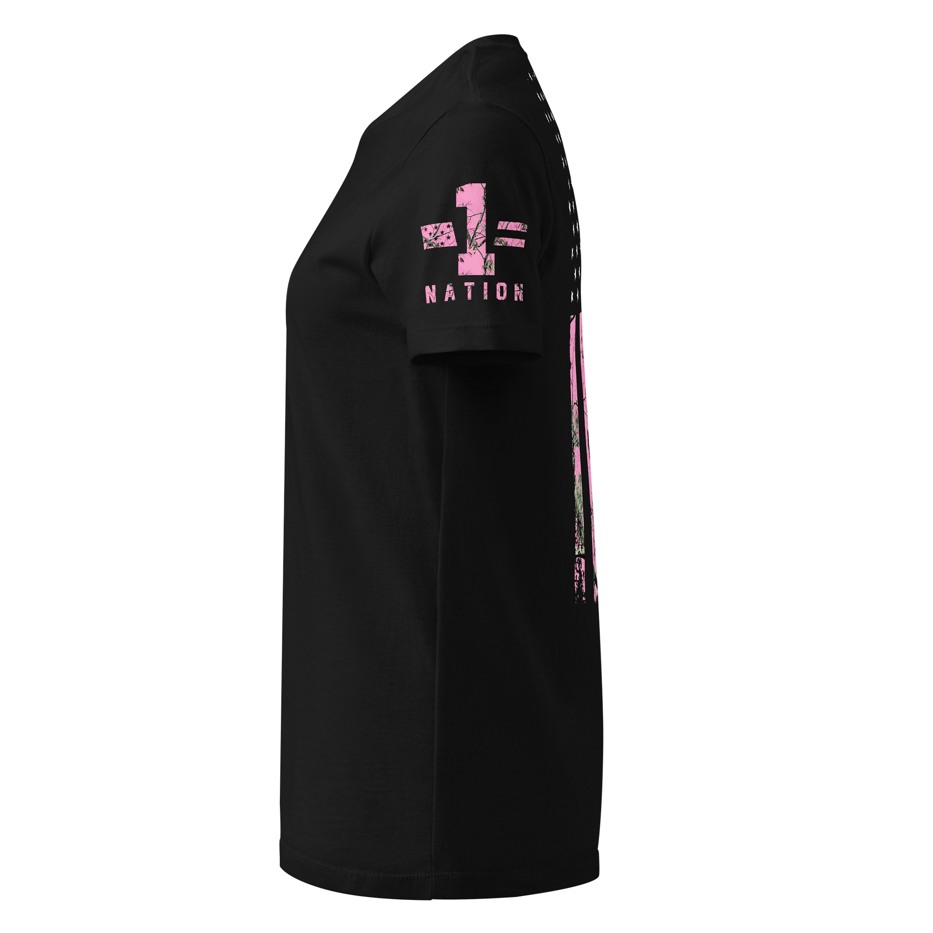 Pink Hunting Camo American Flag Women's Fit product image (2)