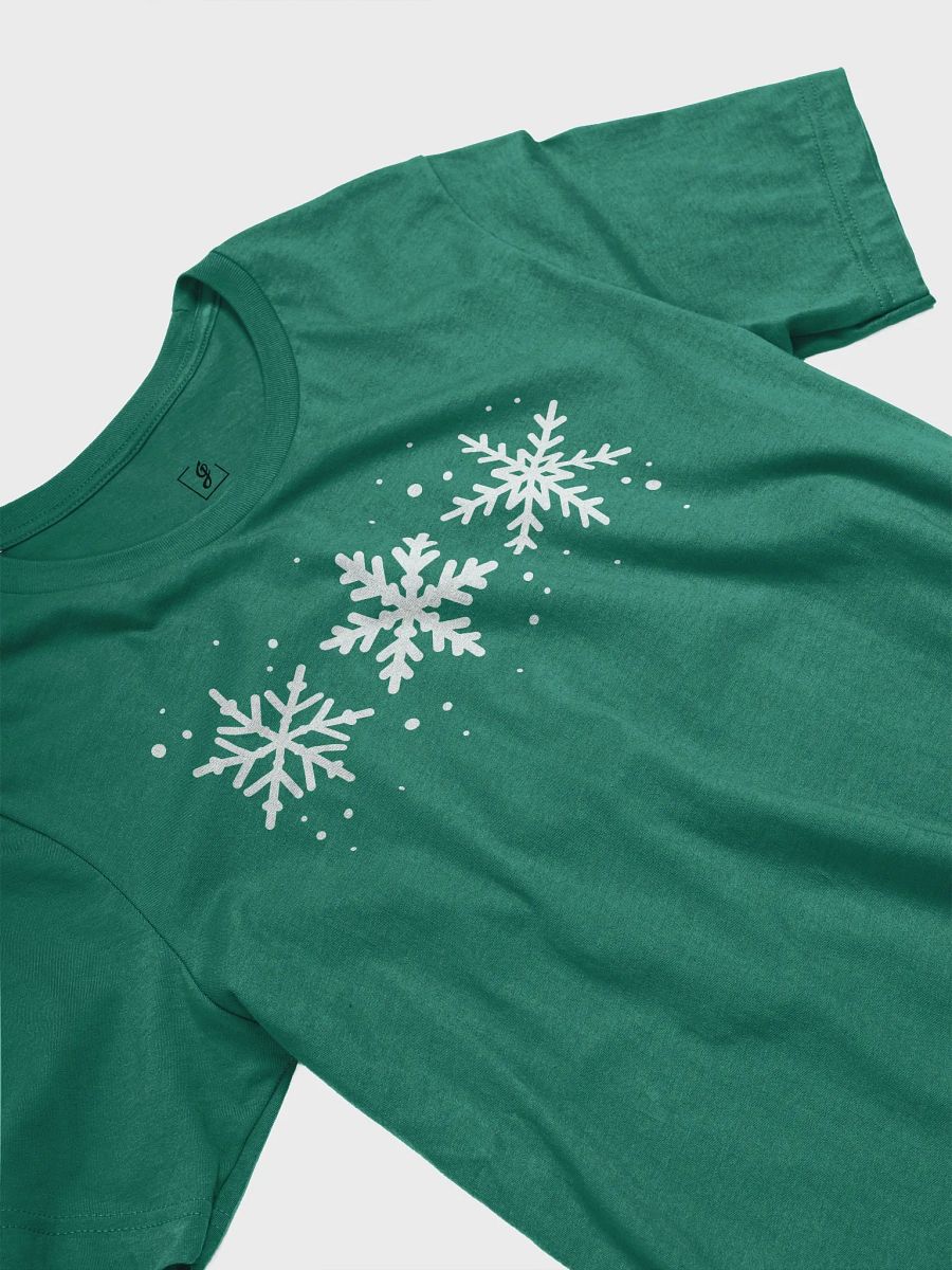 White Snowflakes Supersoft Classic Fit T-Shirt product image (5)