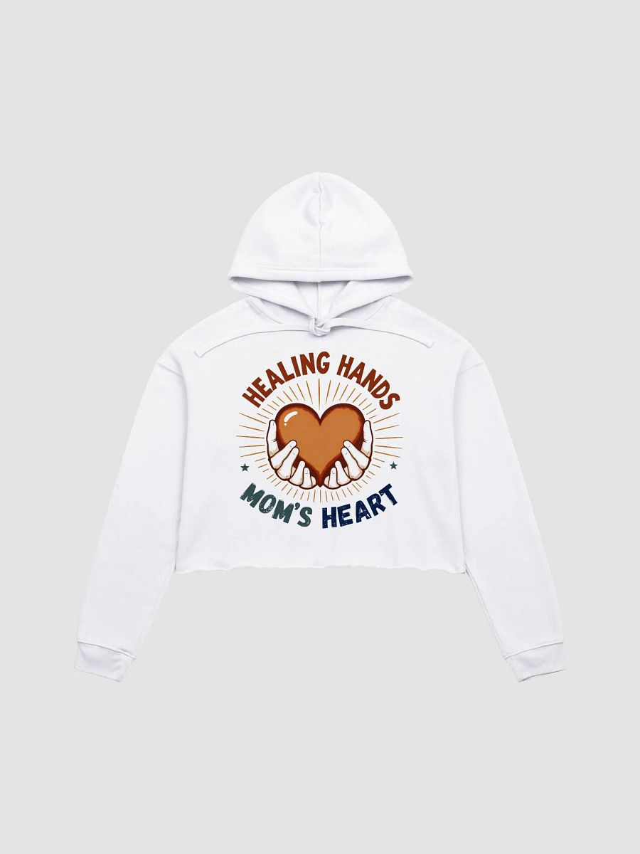 Healing Hands Mom's Heart Crop Hoodie product image (3)