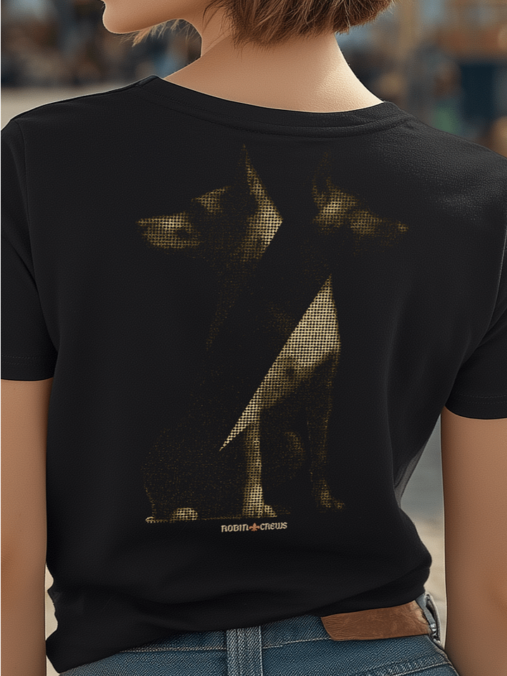 Doberman Dog T Shirt Black Graphic Tee product image (2)