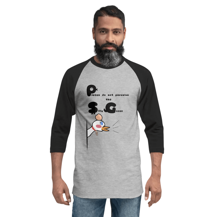 Please Do Not Perceive the Silly Goose ~ raglan tee product image (5)