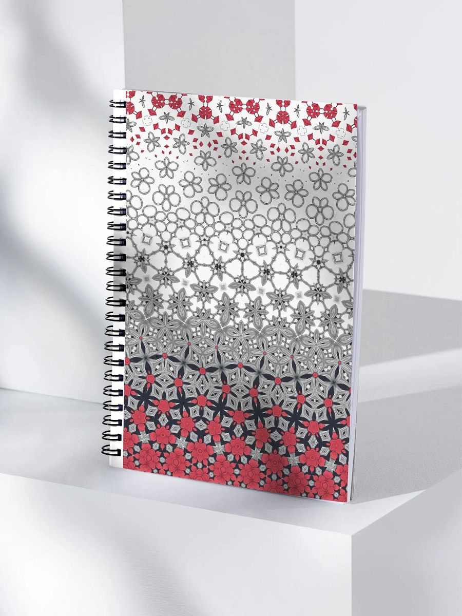 Kaleidoscopic Floral Spiral Notebook product image (4)