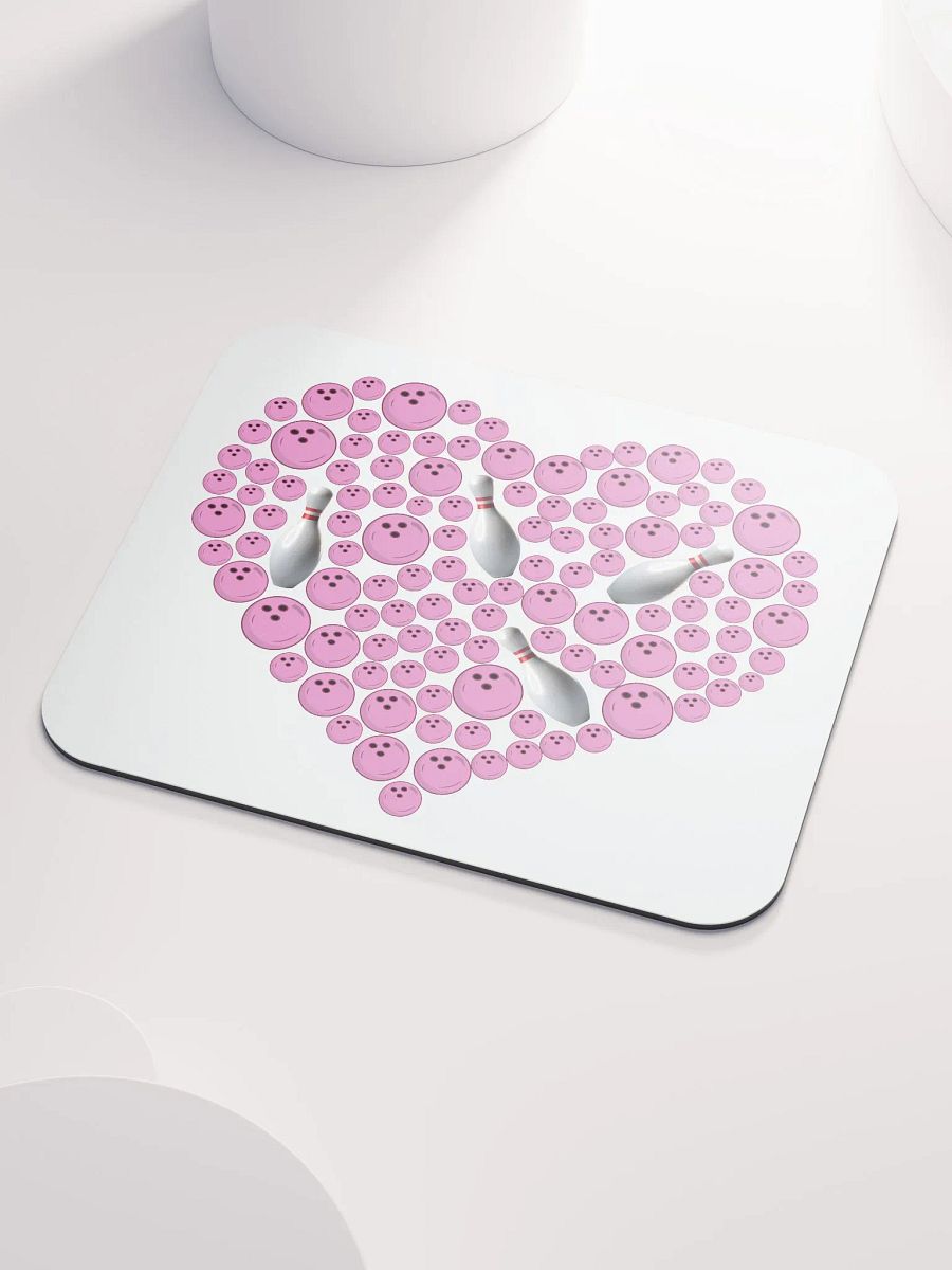 Heart Bowling Strike Mouse Pad product image (3)