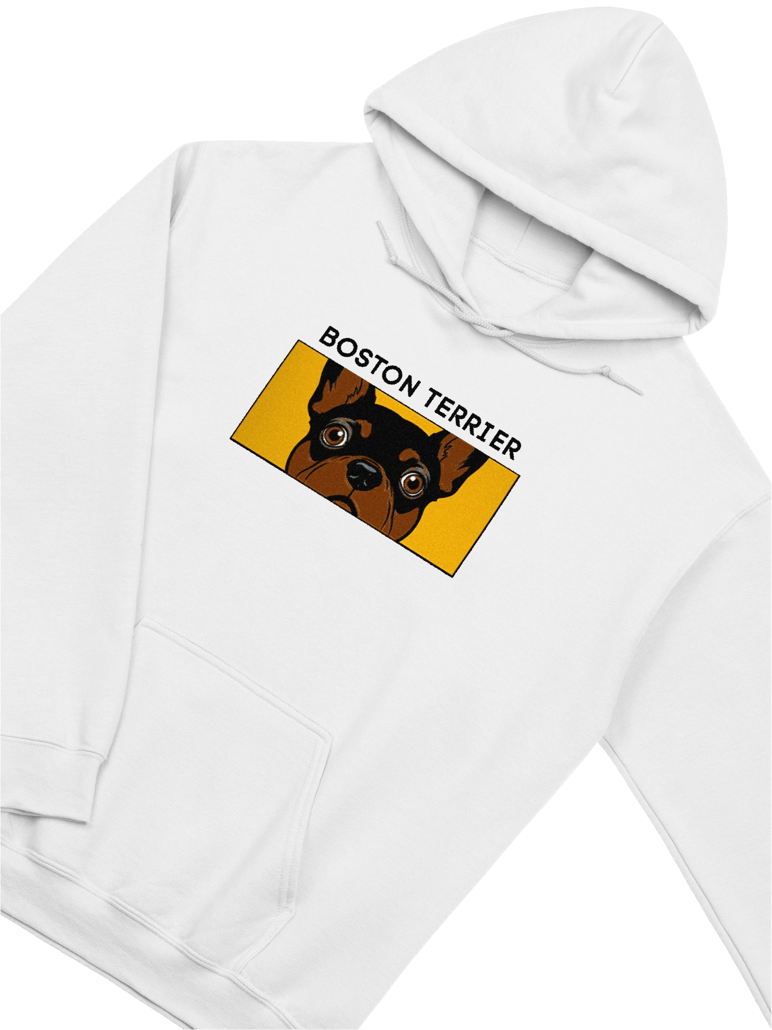 Embroidered Boston Terrier Face Unisex Hoodie product image (3)