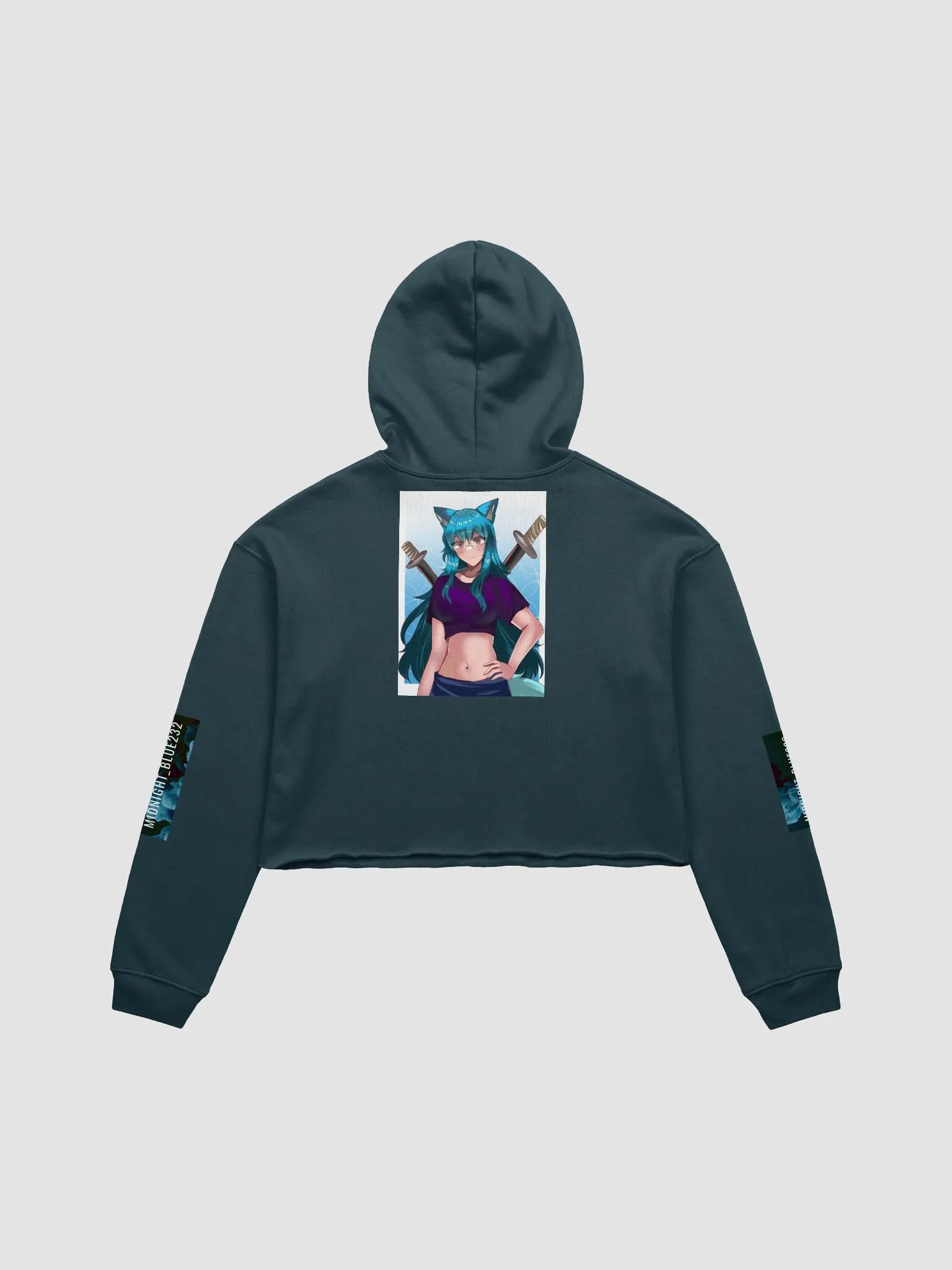 Blue232 Crop Hoodie! product image (2)