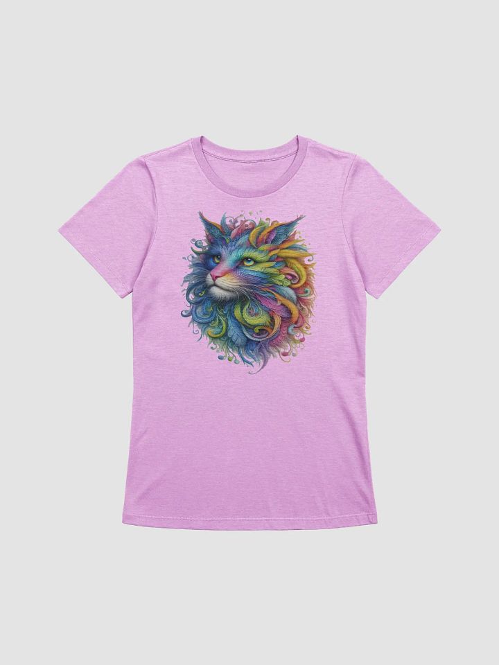 Kaleidoscope Cat Tee - Psychedelic Feline Art product image (1)